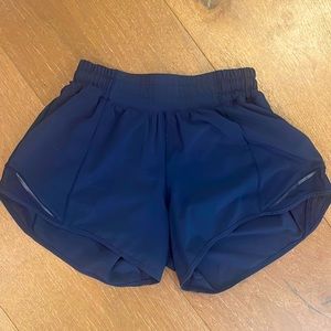 Lululemon navy running shorts - tag removed but worn only 2 times